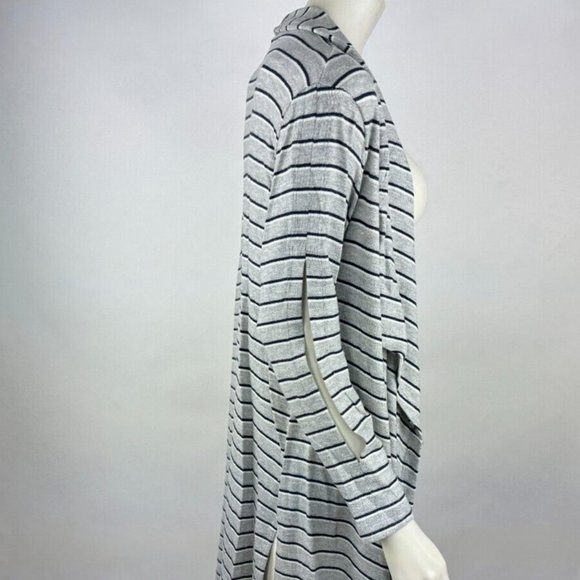 LNA Striped Open Front Cardigan Women XS EUC Slit Long Sleeve Stretch Sweater - Picture 5 of 16